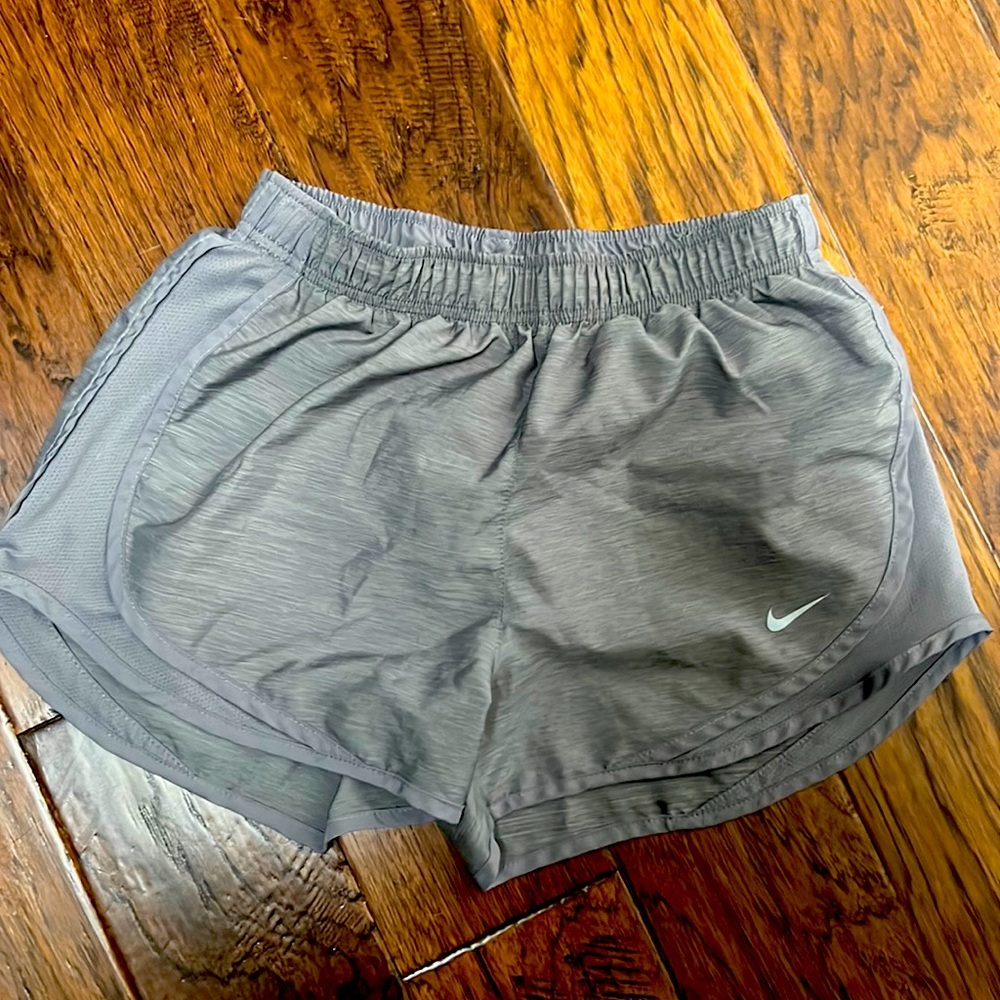 Grey Nike running shorts